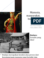 Manusia, Masyarakat, Budaya