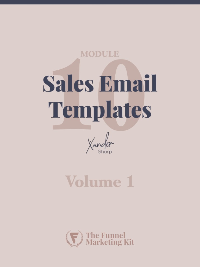 Sales Email Templates - Volume 1 | PDF