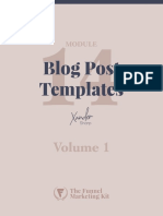 Blog Post Templates - Volume 1