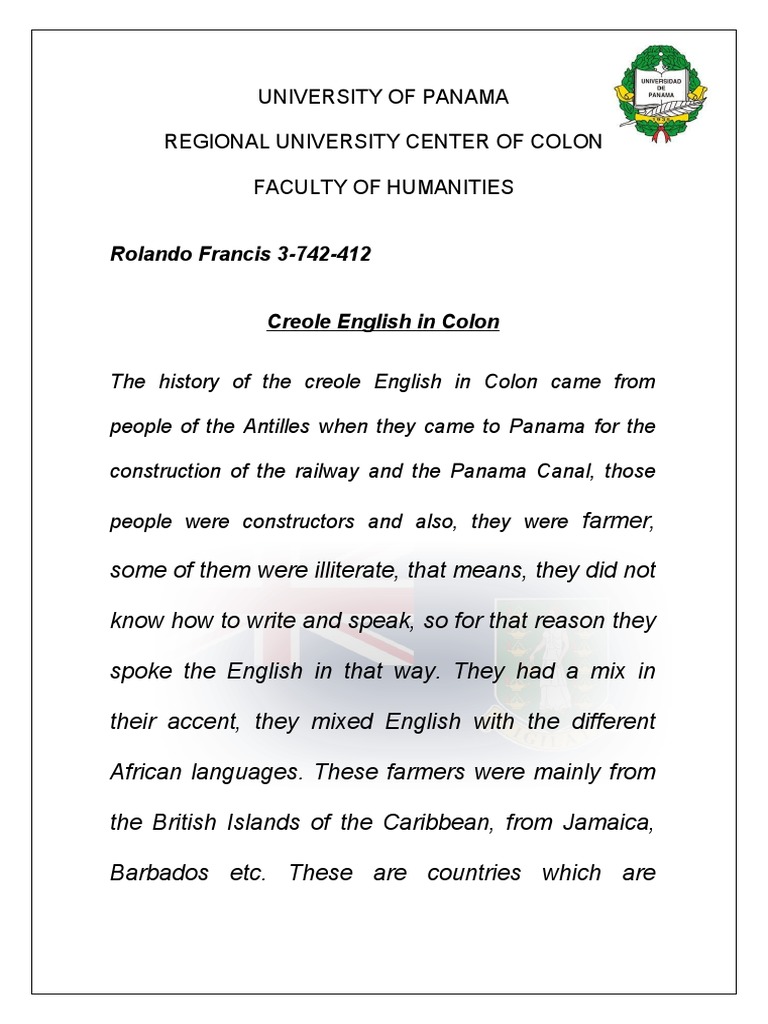 Creole English Pdf