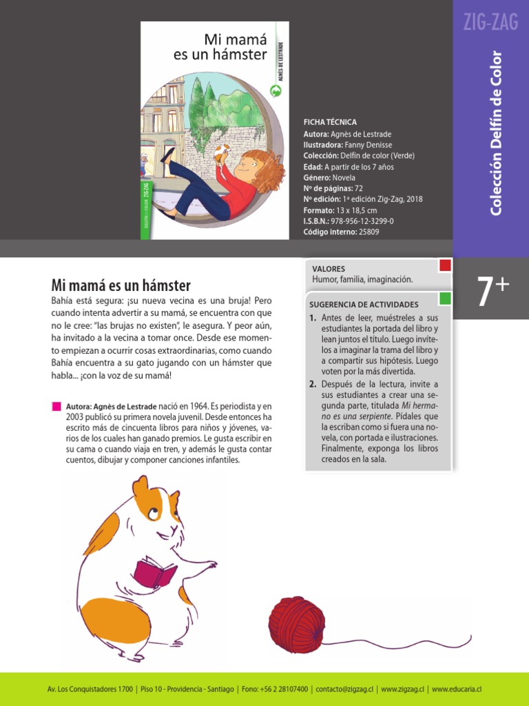 Mi mamá es un hámster: novela infantil | PDF
