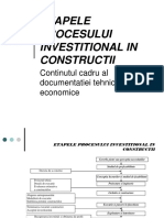 Etapele Procesului Investitional in Constructii