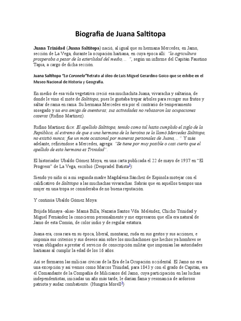 Biografia de Juana Saltitopa PDF