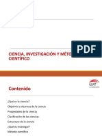 Ciencia, Investigación y Método Científico