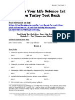 Nutrition Your Life Science 1st Edition Turley Test Bank Download