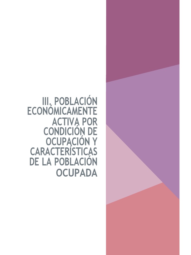 POBLACIÓN ECONÓMICAMENTE ACTIVA PDF