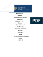 La Administración Por Valores Etica Profesional