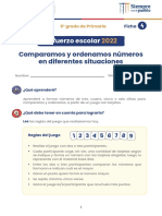 FICHA-Comparamos y Ordenamos Números