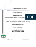 Ipn Establecimiento de Un Taller Aeronautico de Turbinas