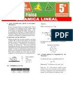 Ejercicios de Dinamica Lineal para Quinto Grado de Secundaria