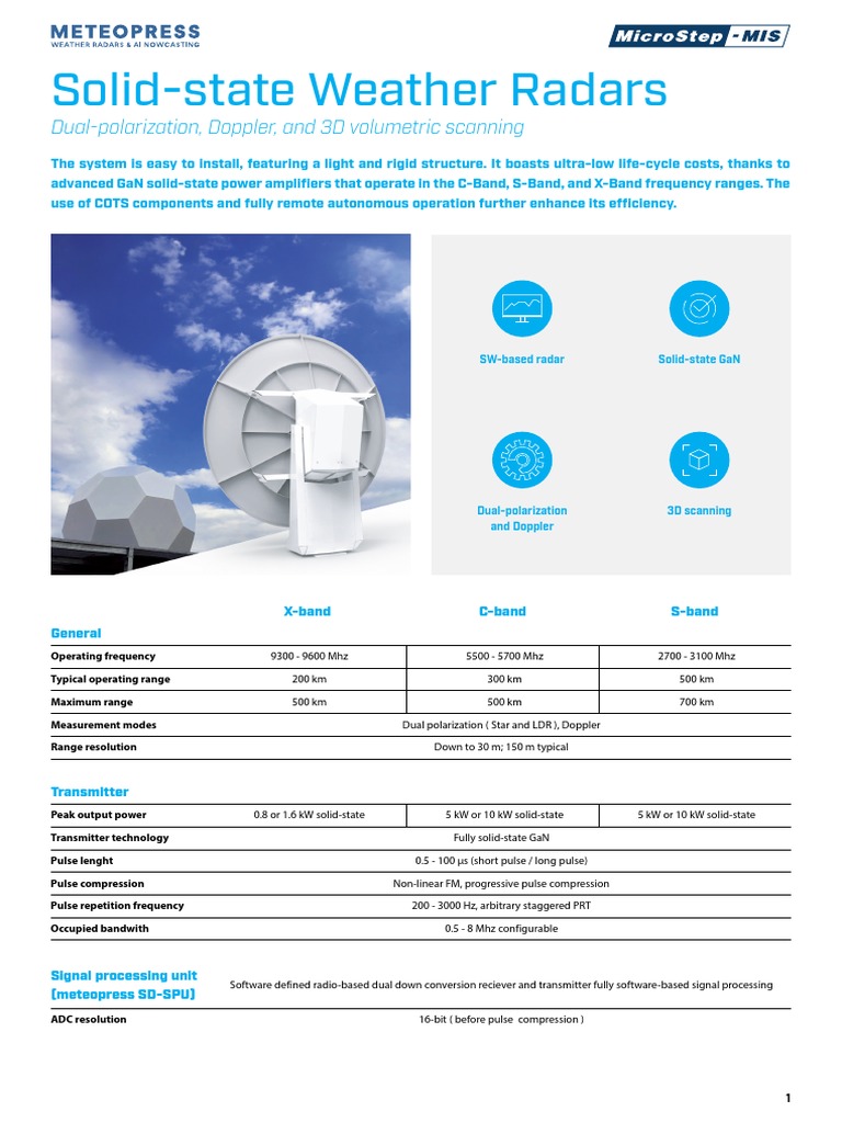 Solid-State Weather Radar Systems Overview | PDF | Radar | Decibel
