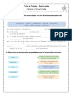 FICHA DE CIENCIA JUEVES 10 DE AGOSTO Cuarto Grado