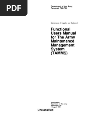 DA PAM 738-750 (Functional Users Manual For Jthe Army