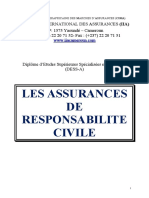 ASSURANCES DE RESPONSABILITE DESS-A (M. EKOMIE AFENE César)