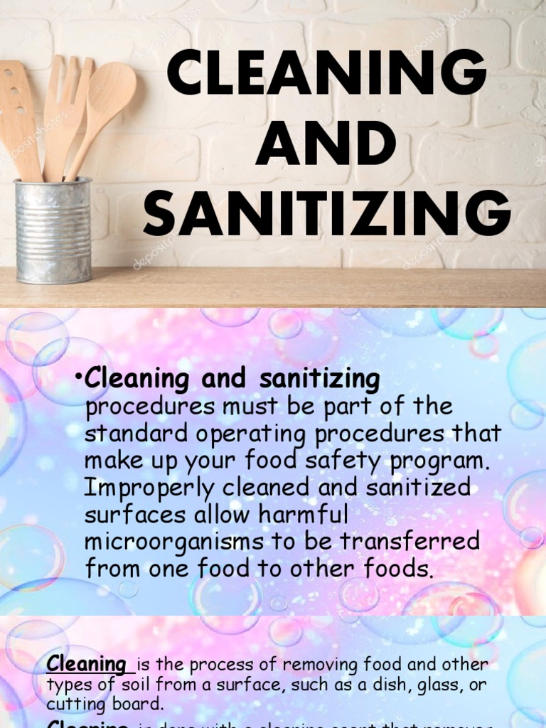 3. Cleaning and Sanitizing PDF