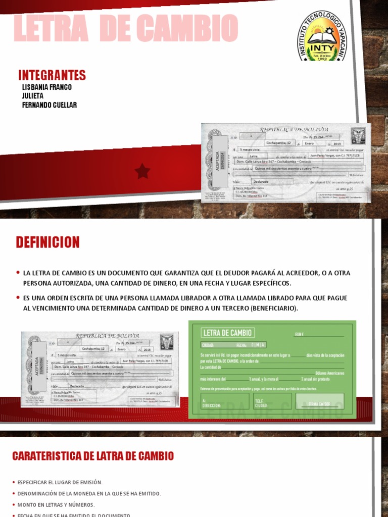 Guía sobre Letras de Cambio | PDF | Pagaré | Pagos
