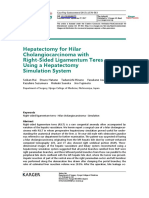 Hepatectomy For Hilar Cholangiocarcinoma With Righ