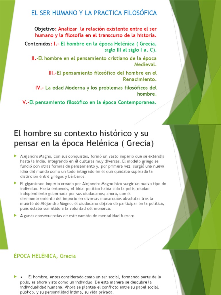 El Ser Humano y La Practica Filosófica | PDF
