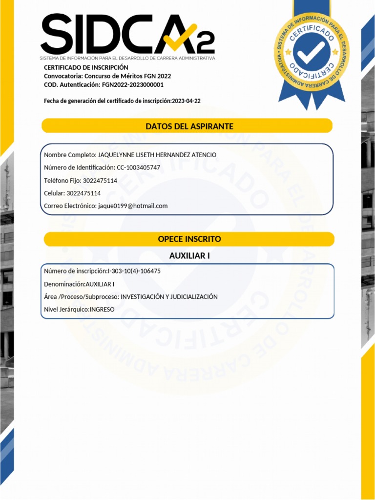 Sidca 2 | PDF
