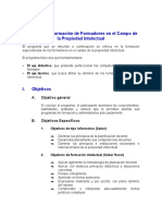 1 - Programa de Formación de Formadores en El Campo de La Propiedad Intelectual