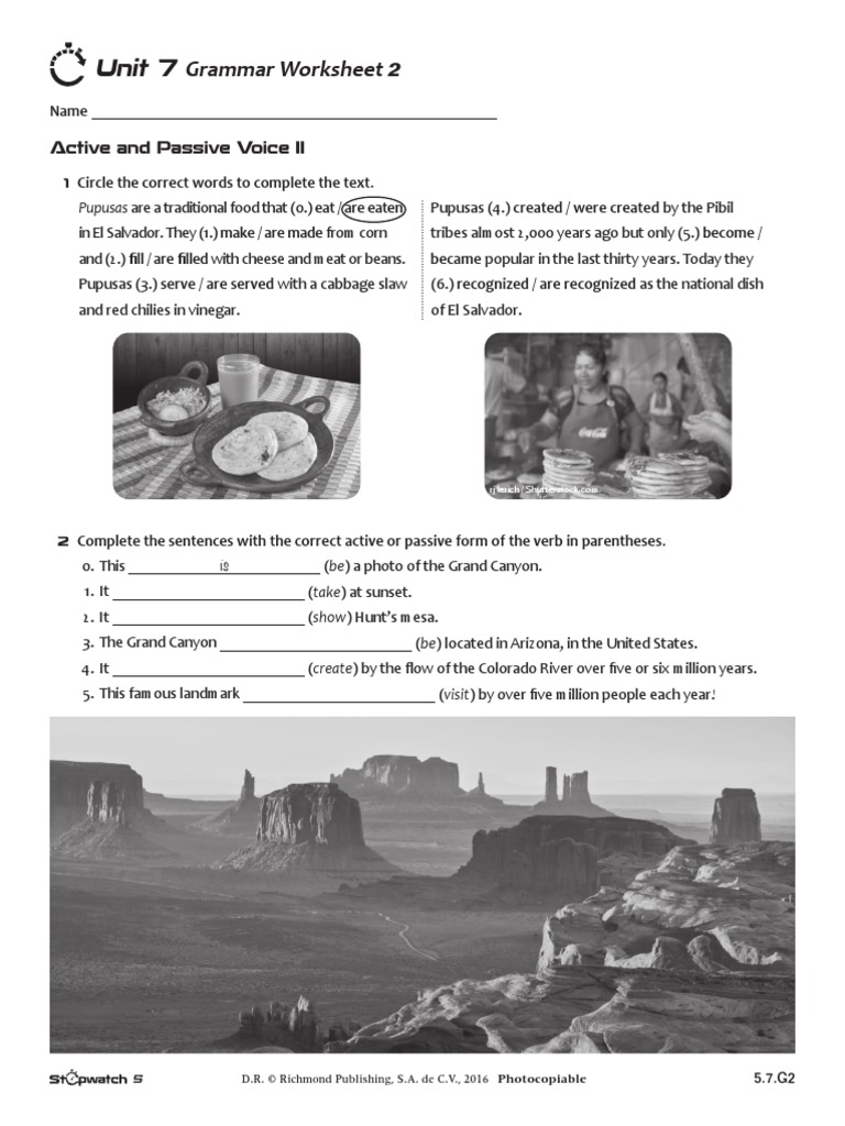Stopwatch 5 Unit 7 Grammar 2 (5.7.G2) | PDF