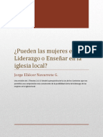 ¿Pueden las mujeres ejercer Liderazgo o Enseñar en la iglesia local?