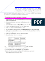 Practical Learning: Creating The Database