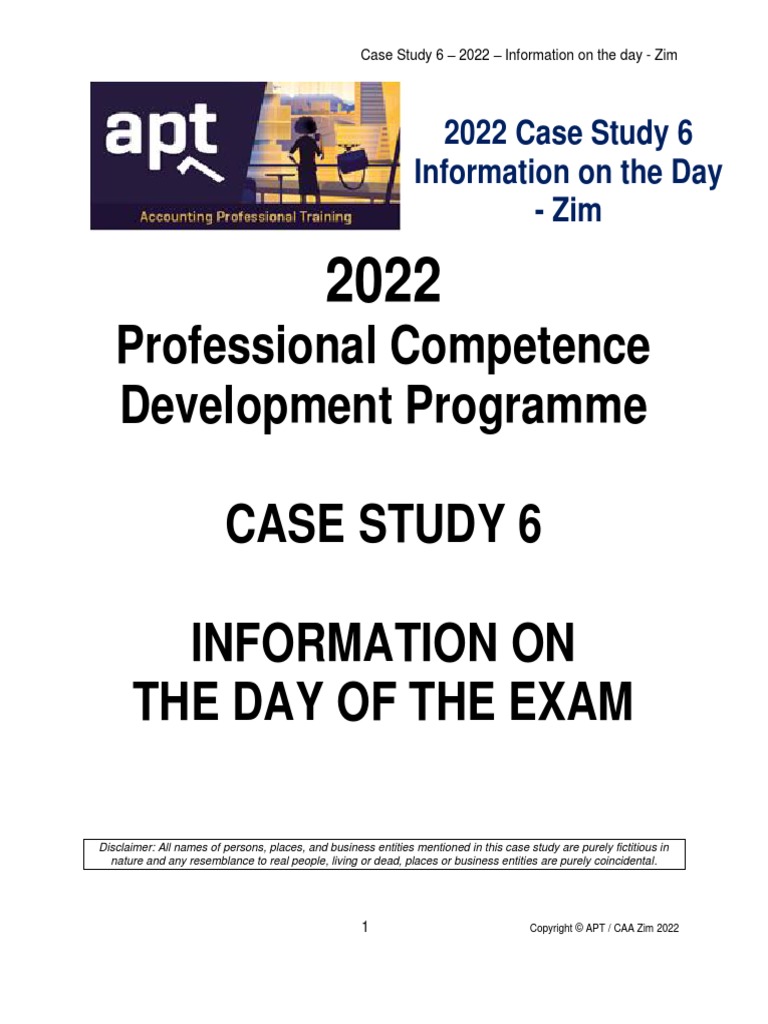 Case Study 6 - Information On The Day - Zim | PDF