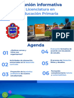 Presentación de La Reunión de Inicio de Semestre de La Licenciatura en Educación Primaria Semestre "A" 2023-2024