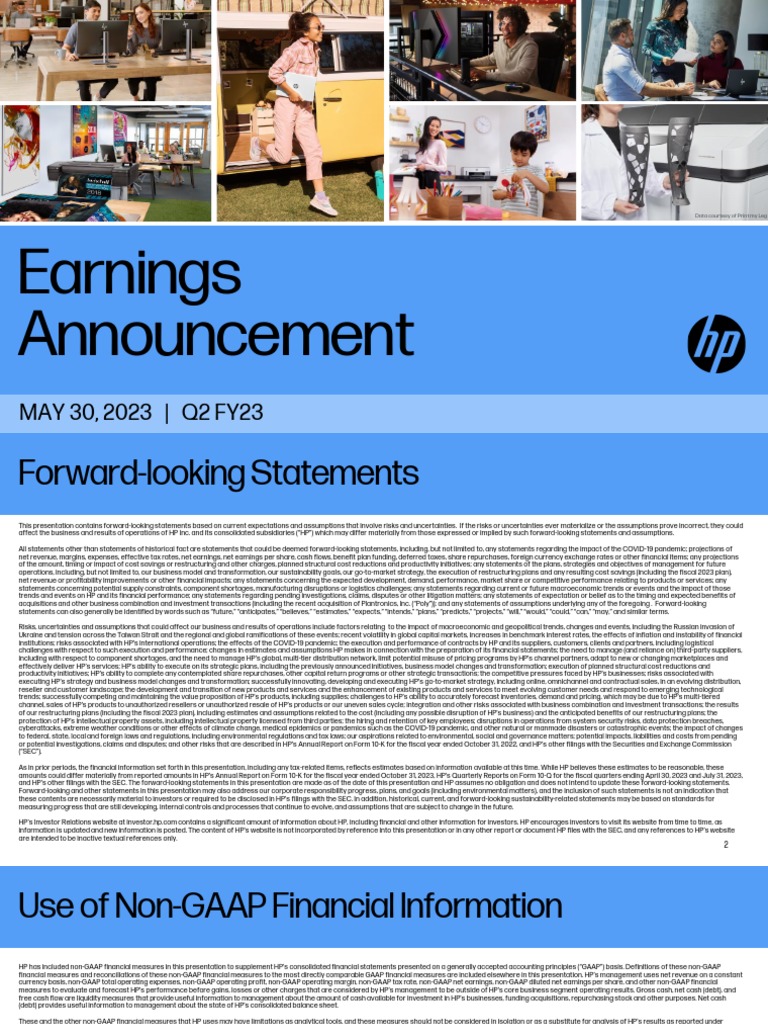 Earnings Announcement MAY 30, 2023 Q2 FY23 PDF