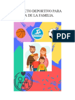 PROYECTO DEPORTIVO PARA DÍA DE LA FAMILIA