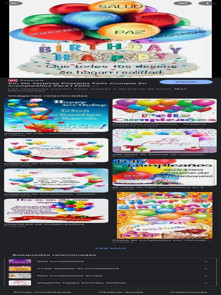 Tarjetas De Cumpleaños Gratis Búsqueda De Google Pdf
