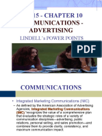 Ba 315 - Chapter 10: Communications - Advertising