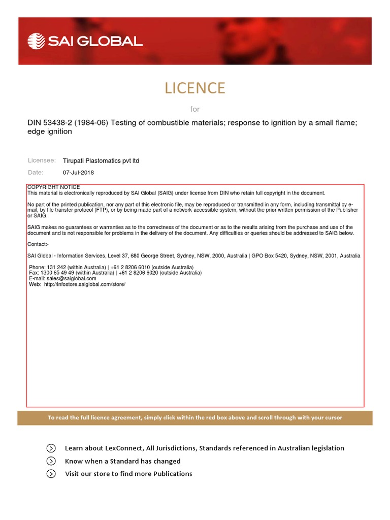 DIN 53438 Part-2 K1 | PDF