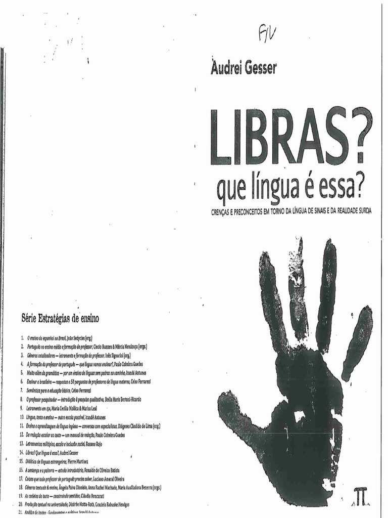 Livro Libras Que Língua é Essa Pdf