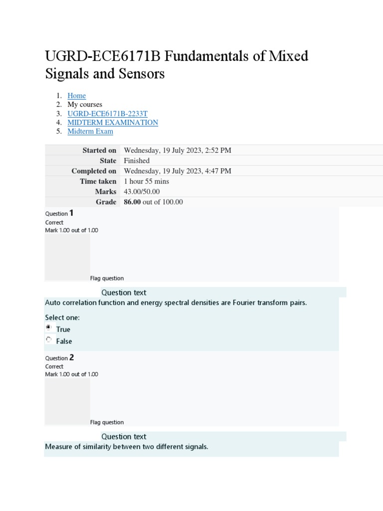 MMW Midterm Exam Results | PDF | Science & Mathematics