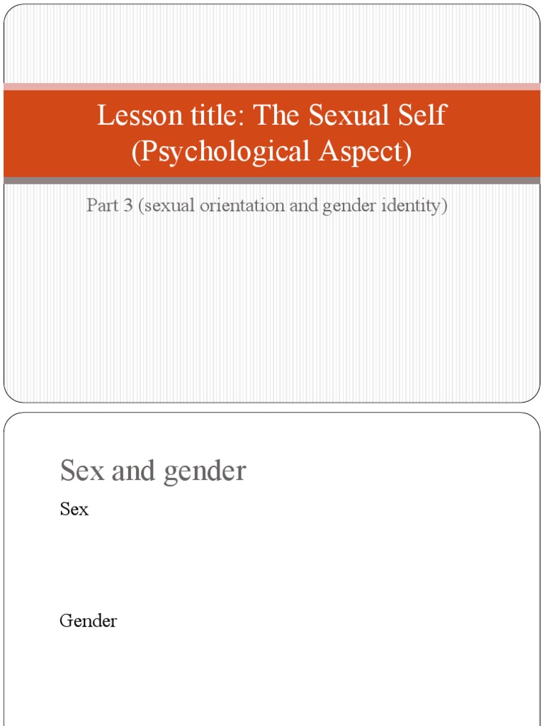 Understanding Sexual Orientation & Identity | PDF