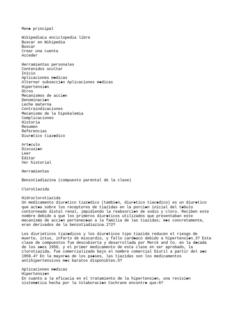 Diurético Tiazídico PDF