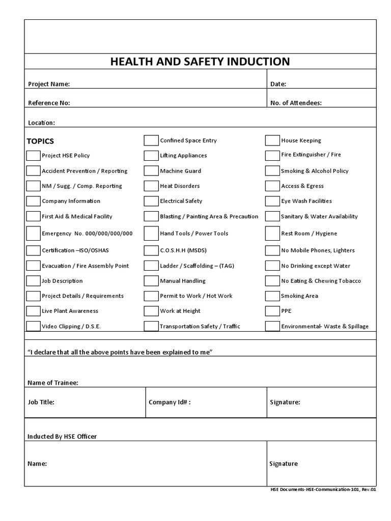 Health and Safety Orientation PDF