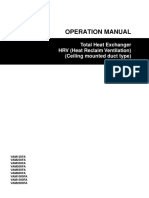 Daikin VAM-FA HRV (Ceiling Mounted Duct Type) Operation Manual English