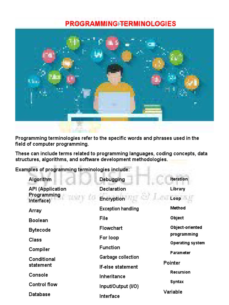 1.1.8 PROGRAMMING TERMINOLOGIES | PDF