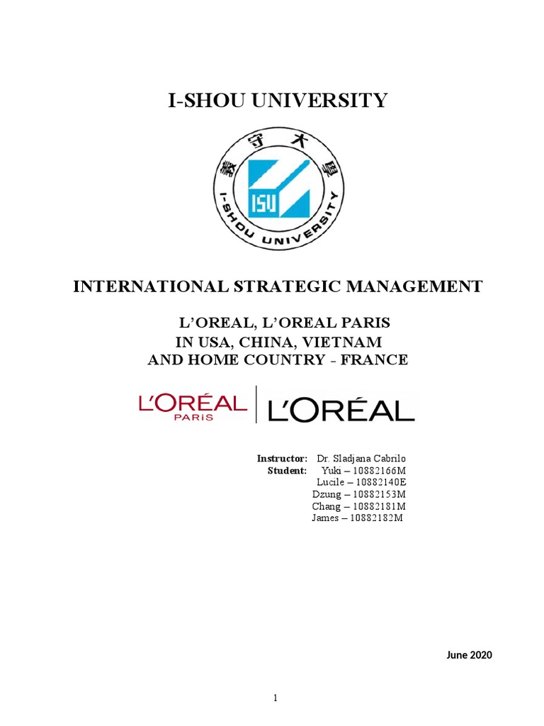 Loreal Group Pdf Business