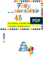 Feliz Aniversario