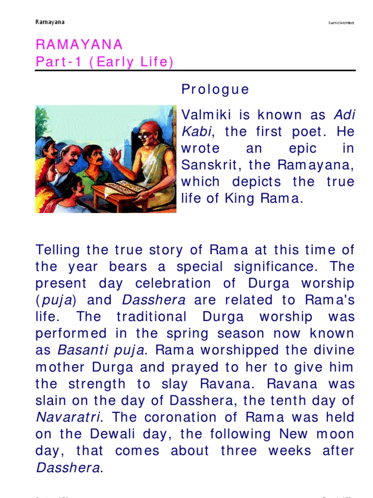 Ramayana: Early Life of Rama | PDF | Rama | Sita