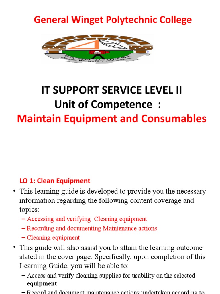 IT Equipment Maintenance Guide | PDF | Computers