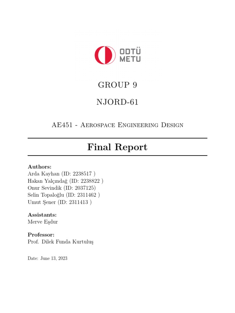 Ae451 Final | PDF