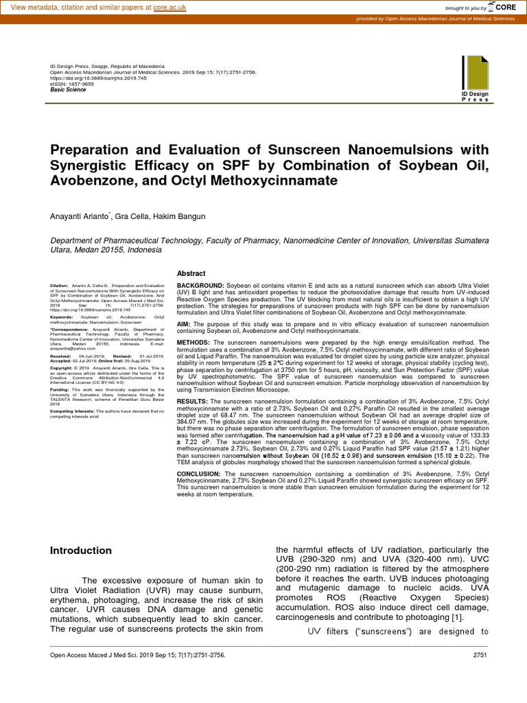 Jurnal Sunscreen | PDF