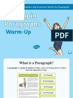 t2 e 3738 Year 3 Writing in Paragraphs Warmup Powerpoint Ver 1