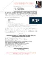 Convocatoria A La Campaña X La Libertad.