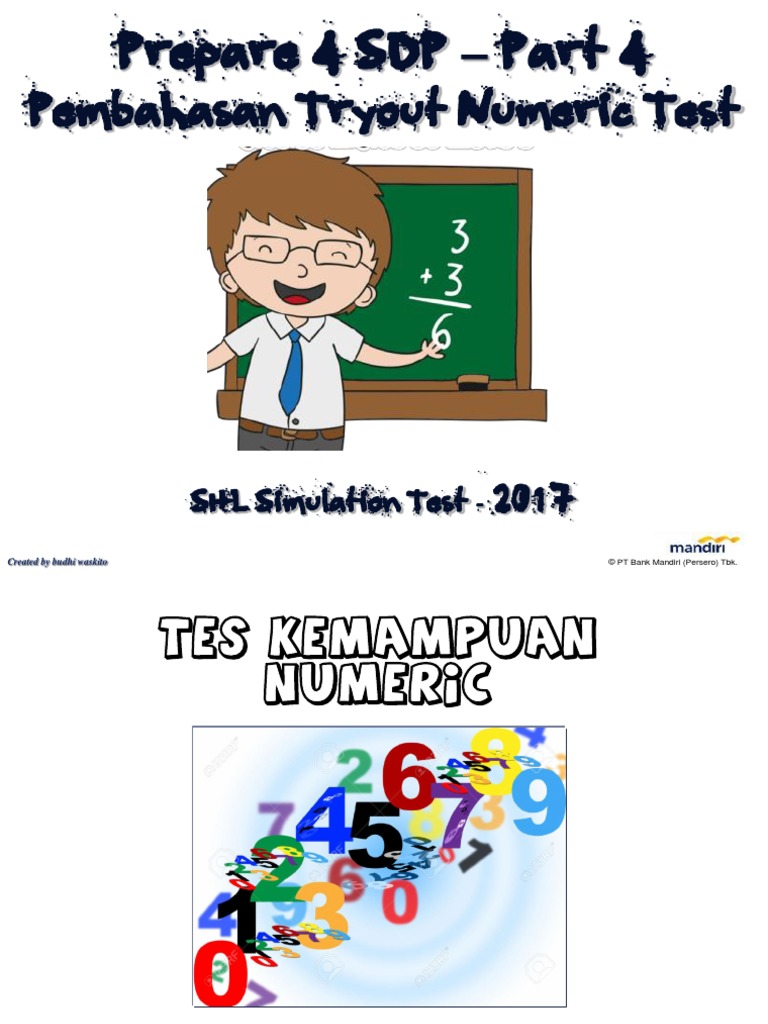 Prepare 4 sdp 2017 part 4 pembahasan try out numeric test 1 pdf